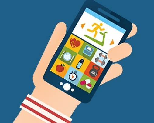 Smartphone displaying health and wellness apps to support natural healing and holistic routines.